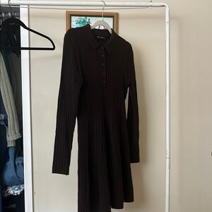 GAP Brown Long Sleeve Dress